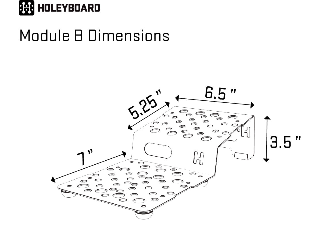 Hool Boards Sizes Module B – Holeyboard