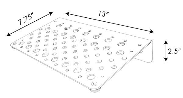 Holeyboard Mini dimensions